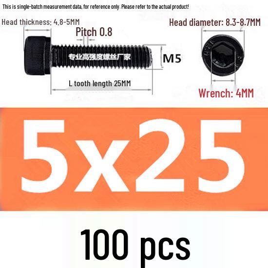 High-Strength Grade 12.9 Internal Hex Head Screws M1.4-M20