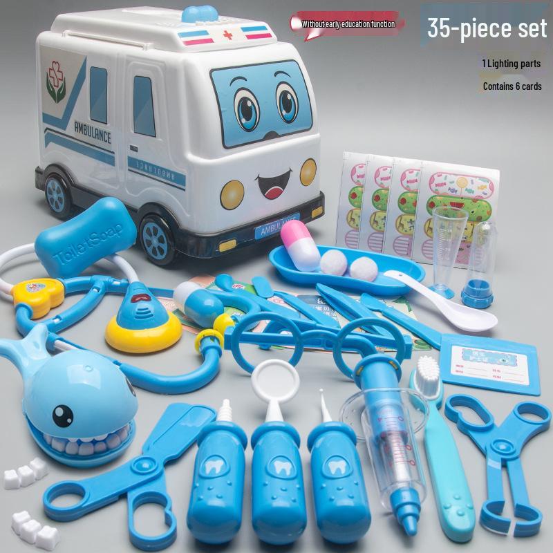 Kids' Doctor Playset: Medical Tools, Stethoscope, Injection, Ambulance