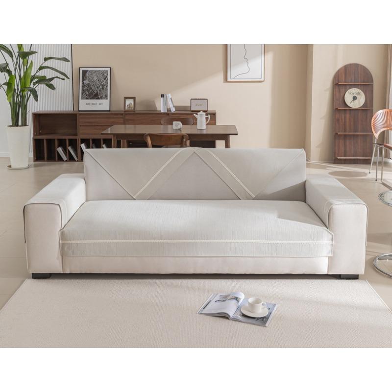 Sofa Cushion Simple Modern Non-slip All-season Sofa Cushion Living Room Cream Style Backrest Leather Sofa Cover Cover