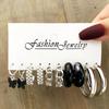 Women's Tassel and Pearl Crystal Stud Earring Set