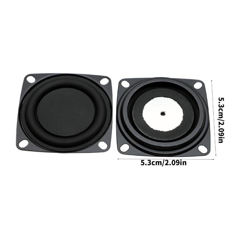 2PCS 53mm Speakers Passive Bass Woofer Diaphragm Vibrating Plate Loudspeakers for Superiorsly Auditory Sound