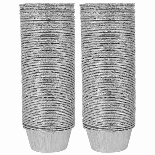 Chaksy 150-Count Aluminum Foil Cupcake Cups, Ramekin Muffin Baking Cups, Disposable Muffin Liners, Ramekin Holder Cups, Aluminum Cupcake Baking Pans,