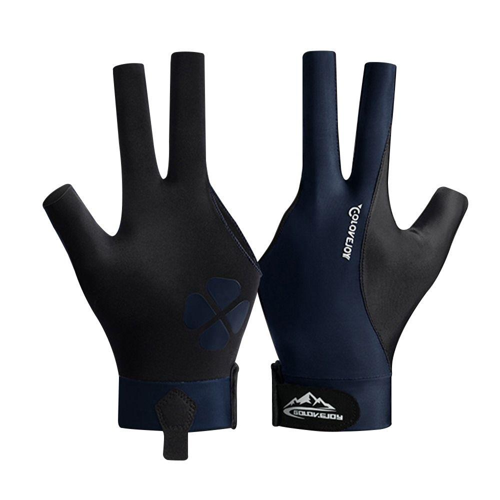 High-quality Spandex Snooker Glove Left Hand Elasticity Billiard Glove Fitness Accessories Breathable 3 Fingers Glove