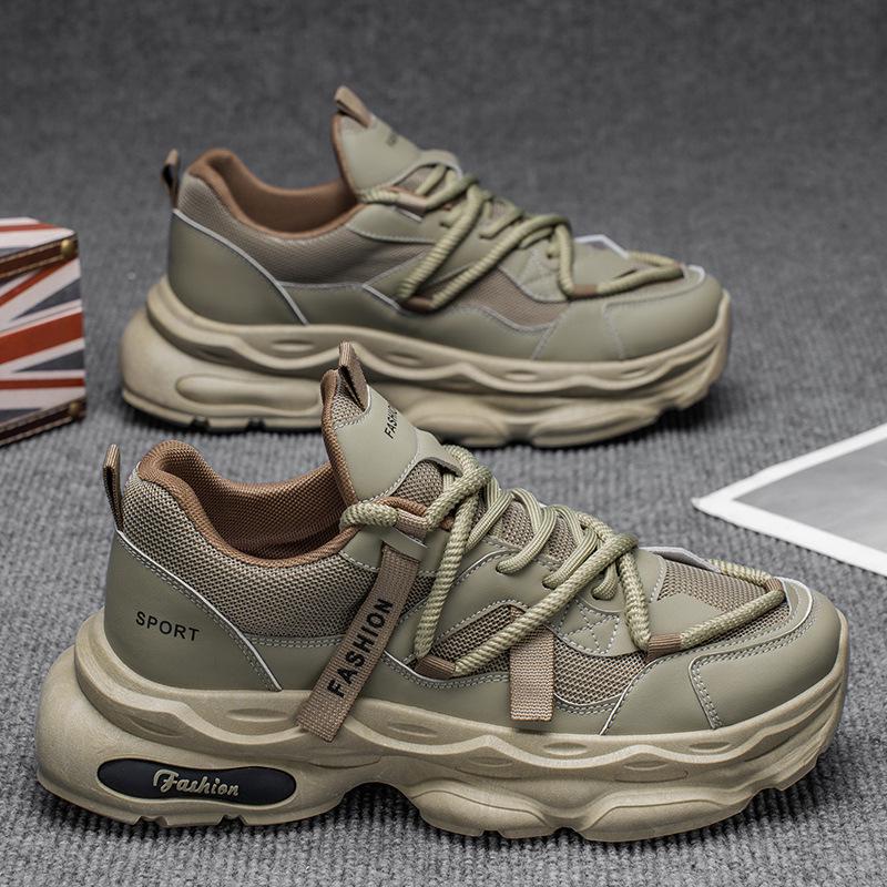 Men's Autumn Retro Dad Shoes: Trendy, Thick-Soled, Versatile Casual Running Sneakers