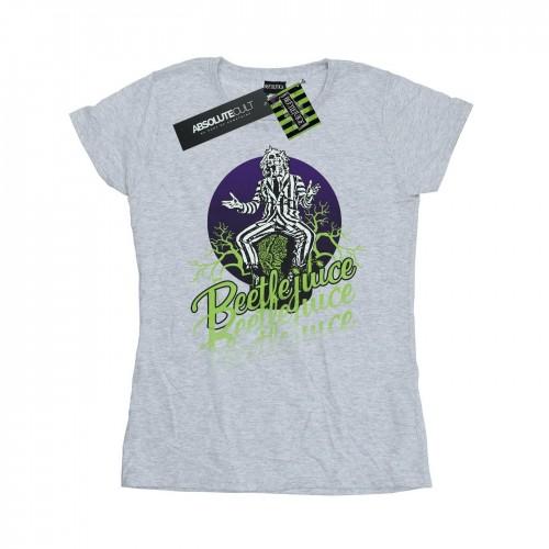 

Beetlejuice Womens/Ladies Faded Pose Cotton T-Shirt XXL білий