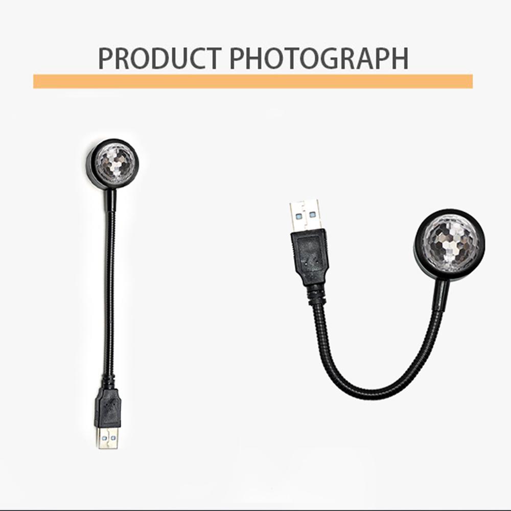 Voice Control Decorative Lamp Mini LED Car Roof Star Night Light Projector Atmosphere Lamp USB Auto Roof Room Ceiling Light