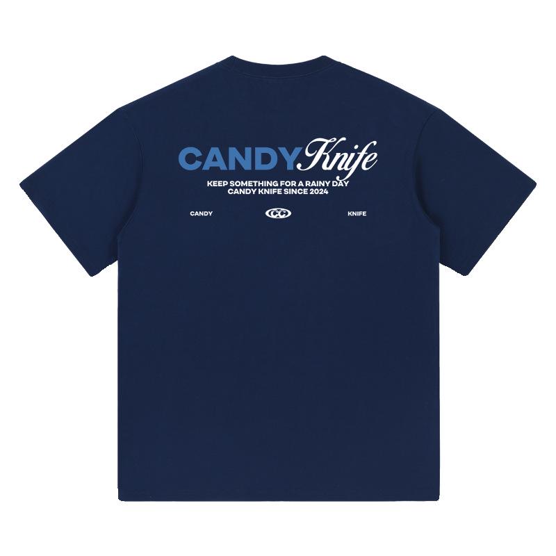 Color-Block Japanese Streetwear Loose Fit Cotton Couple T-Shirt