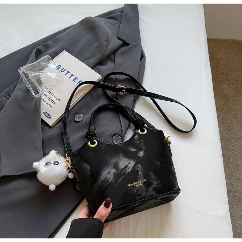 

Premium bag women s new crossbody bucket bag winter popular shoulder bag casual hand bag чорний