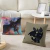 Housse de coussin anime Dragon T-Toothless Décoration d'intérieur Jeté pour canapé, lit, voiture Décoration de chambre Idée cadeau