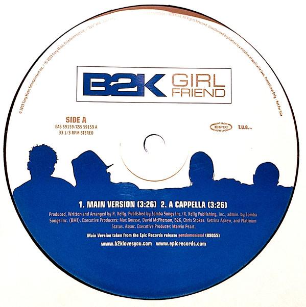 

12inch Record B2K Girlfriend EAS59159 Epic 2003 US SoulFunk Used