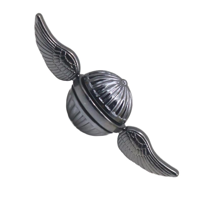 Golden Fingertip Top, Metal Silver Wings, Golden Ball, Mysterious Gift, Home Decoration, Interior Decoration
