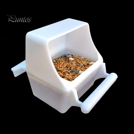 Cajas de alimentación para pájaros, 2 uds., cómodas, fáciles de limpiar, diseño colgante desmontable, cajas de comida para pájaros, suministro para loros