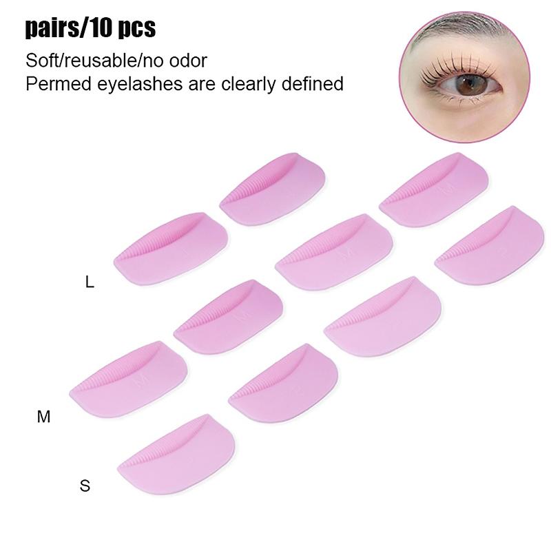 10Pcs 3Sizes Eyelash Perming Curler Lift Pads Eyelash Pads Rodslash Lift Silicone For Makeup Beauty Tool Extenion Accessories