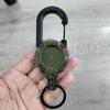 1 Stück einziehbarer robuster Abziehrolle Ausweisrolle Schlüsselanhänger Starkes Stahlseil Seilverschluss Feder Schlüsselring Outdoor Schlüsselanhänger