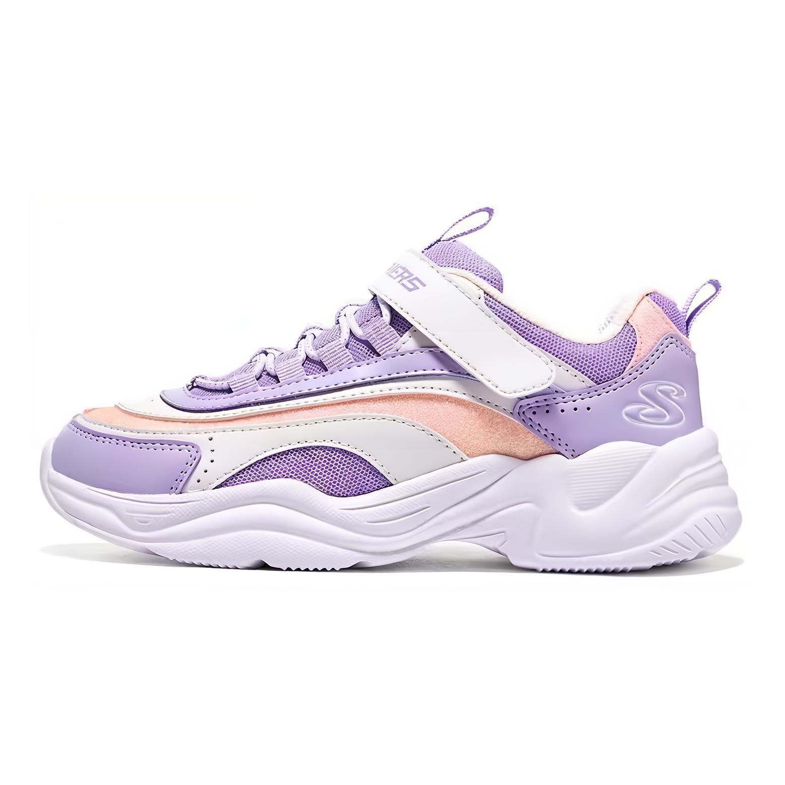 Skechers Kids Comfortable Versatile Non-Slip Durable Casual Shoes Kids sneaker Purple 80764L-LVMT 35
