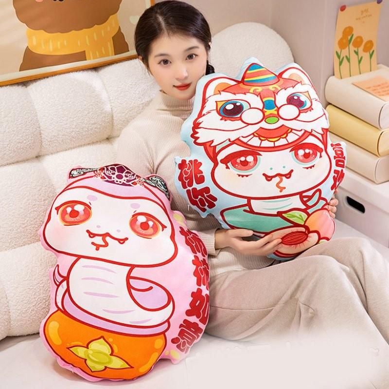 Creative Plush Fruit Snake Pillow Adorable Design Home Dcor For Year Of The Snake
