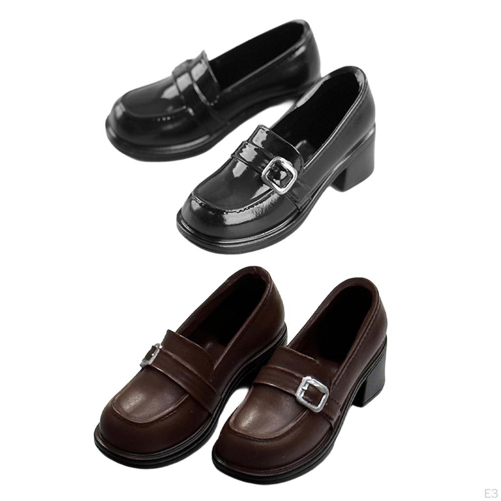 1 Pair Miniature Figure Shoes with Loafer Footwear Trendy Fashion Accessories Easy to Wear