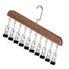 Wooden Hanger For Hats Clothing Vertical Storage Space Saving Organizers With Stainless Steel Construction