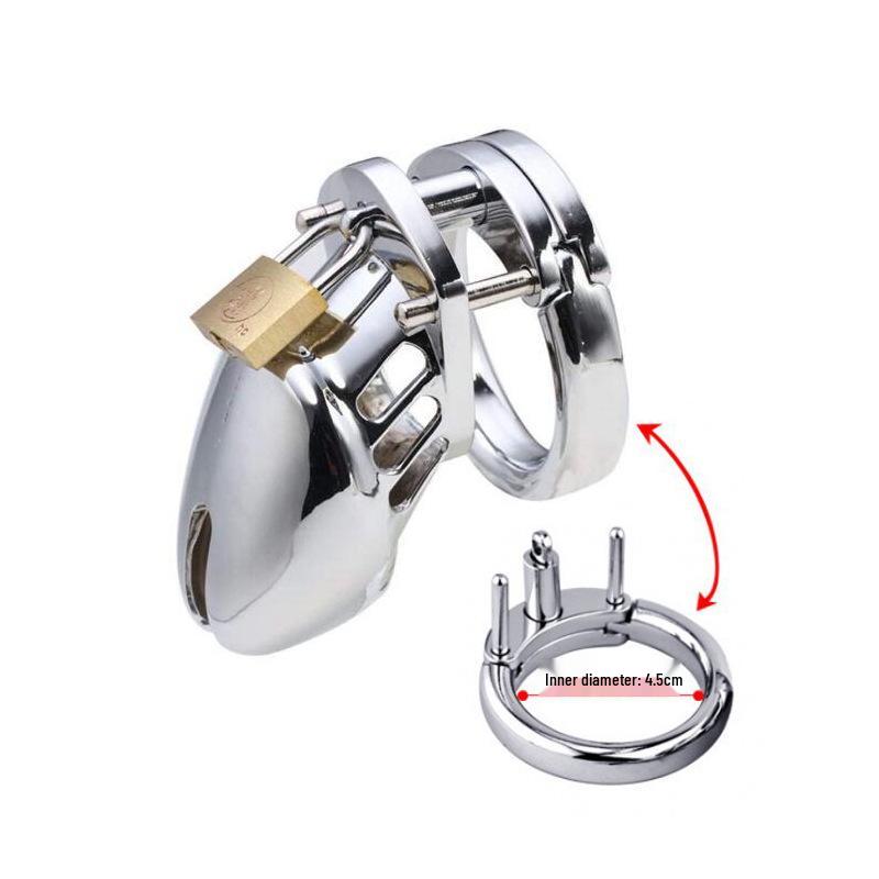 Male Chastity Lock CB6000sm: Metal Birdcage Seminal Vesicle Restraint Sex Toy