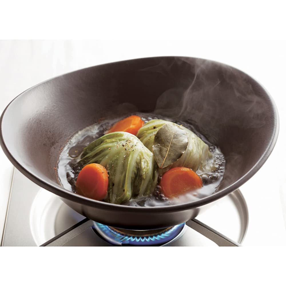 NARUMI Cook Bowl with Lid (Orange), 600cc, Heat-Resistant Ceramic, 41115-33021