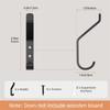 4/5/6/10 Pcs Heavy Duty Wall Hook Wall Mounted Carbon Steel Coat Hook Rust-resistant Strong Load-bearing Door Hook Bathroom Use