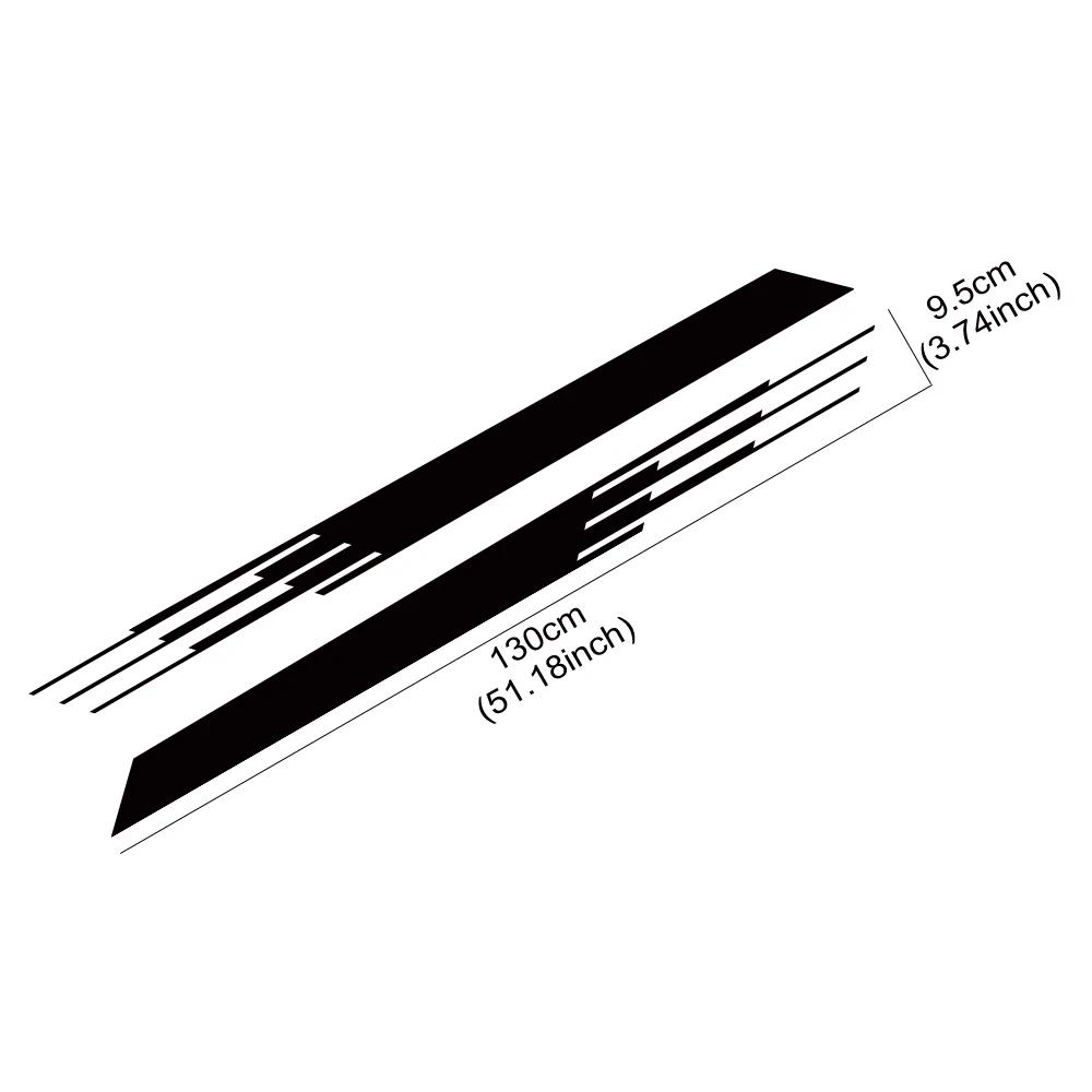 2PCS Car Body Door Side Stripes Stickers Self-adhesive Auto Body Styling Decoration Sticker Accessories For Ford Transit Tourneo