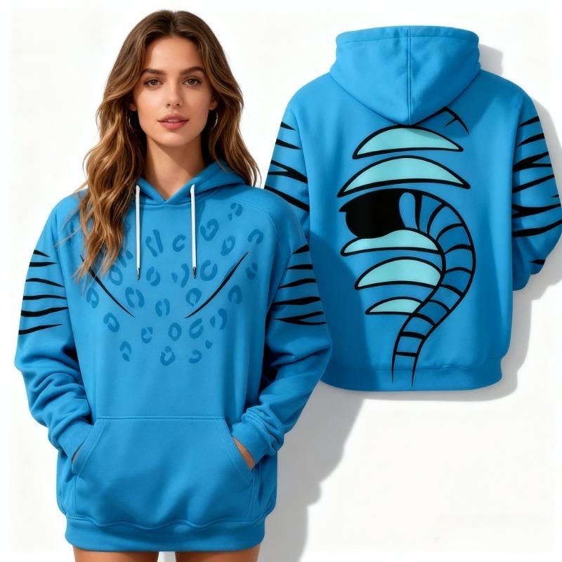 Fashion Women's Hoodies Role-playing 3D Print Girl Daily Casual Pullover Spring And Autumn Long Sleeve Sweatshirt Women's Oversized Top Clothing