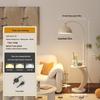 UOSU Modern Floor Lamp with Storage and 3-Color Light