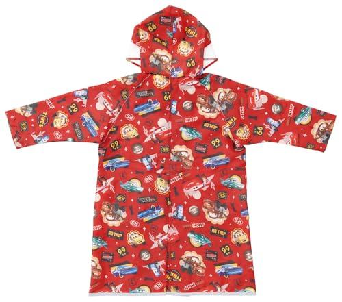 Skater Children's Raincoat, RACO1M, Disney Cars Design, Fits Boys 110-125cm (45-49 inches), Can be Put on or Removed While Wearing a Backpack