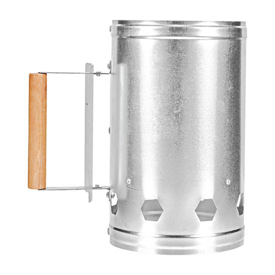 Charcoal Chimneys Starter Extra Large Capacity Small Chimneys with Wooden Handle for Charcoal Grill And BBQ