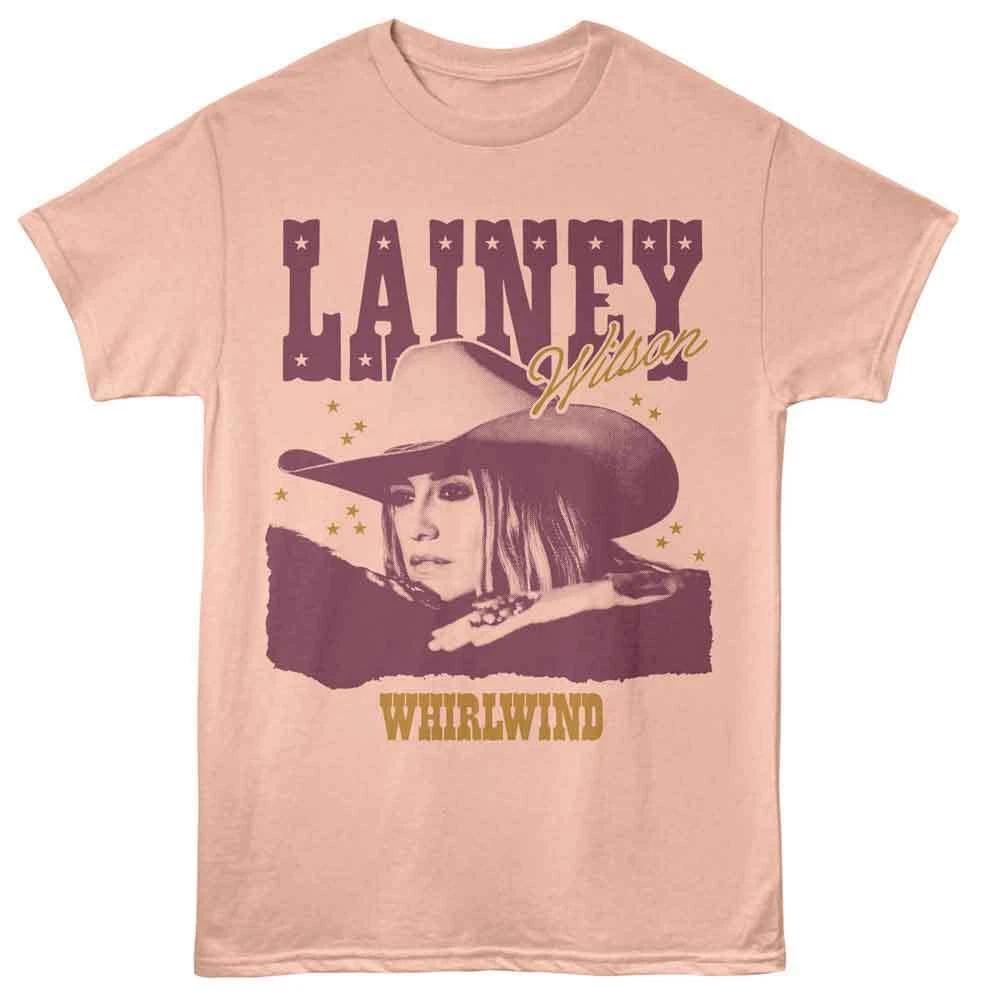 Lainey Wilson - Whirlwind Stars - American Classics - Peach Short Sleeve T 100