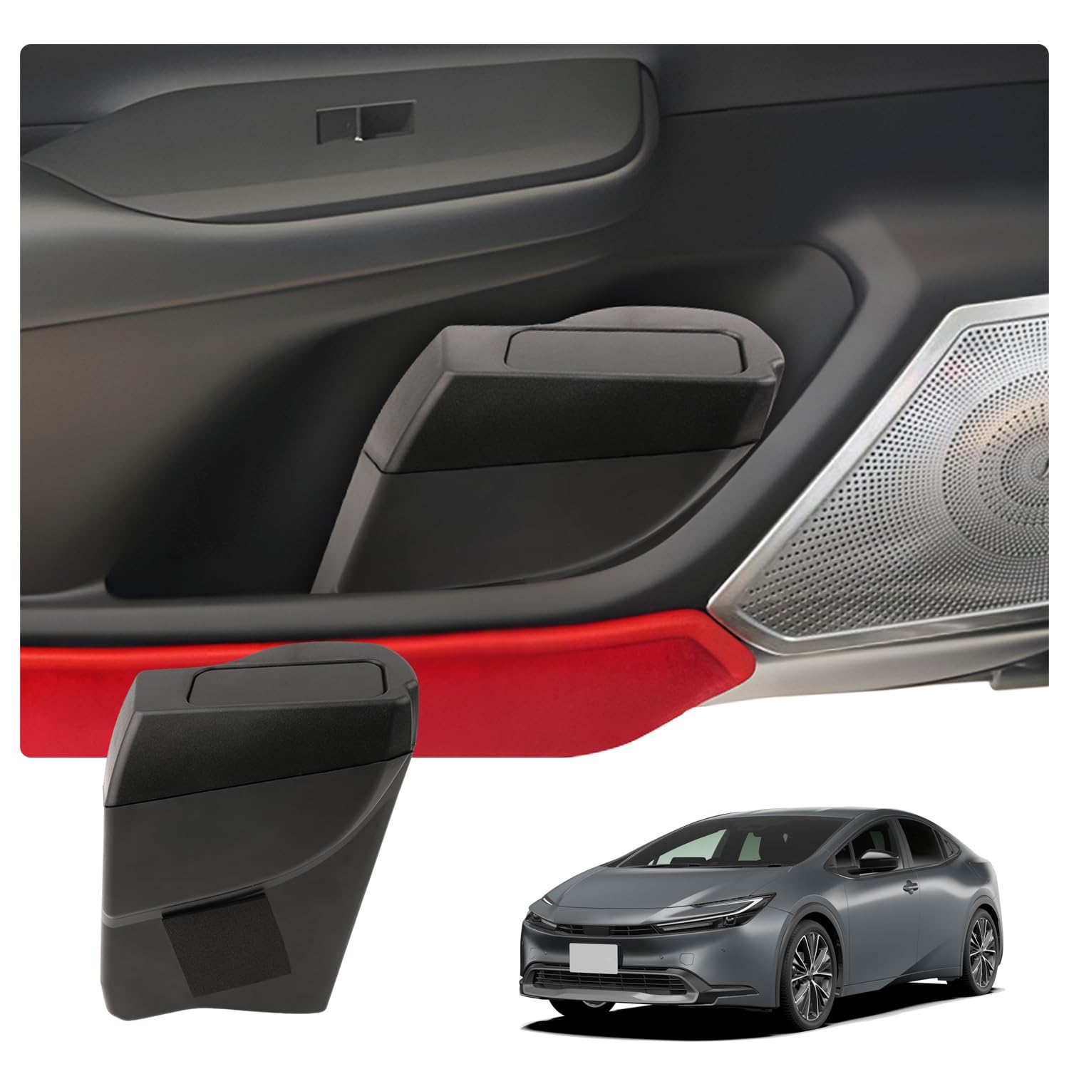 

[LFOTPP] Toyota Prius 60 car trash can side box for passenger seat that does not fall down New Prius car garbage can with lid Gap storage for sma
