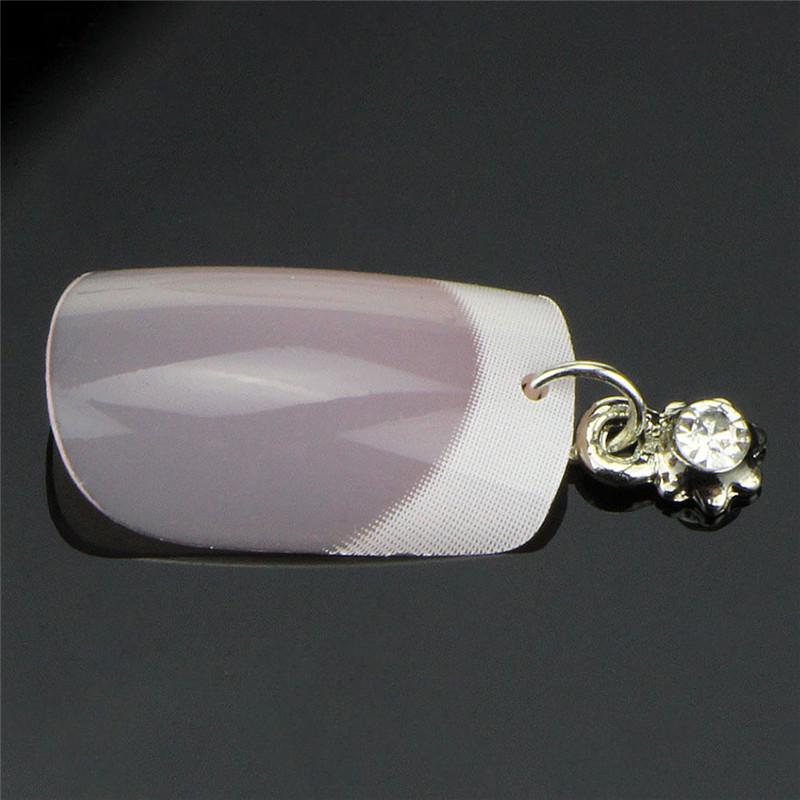 13Pcs/Set Silver Plated Nail Pendant   Women Jewelry Decoration