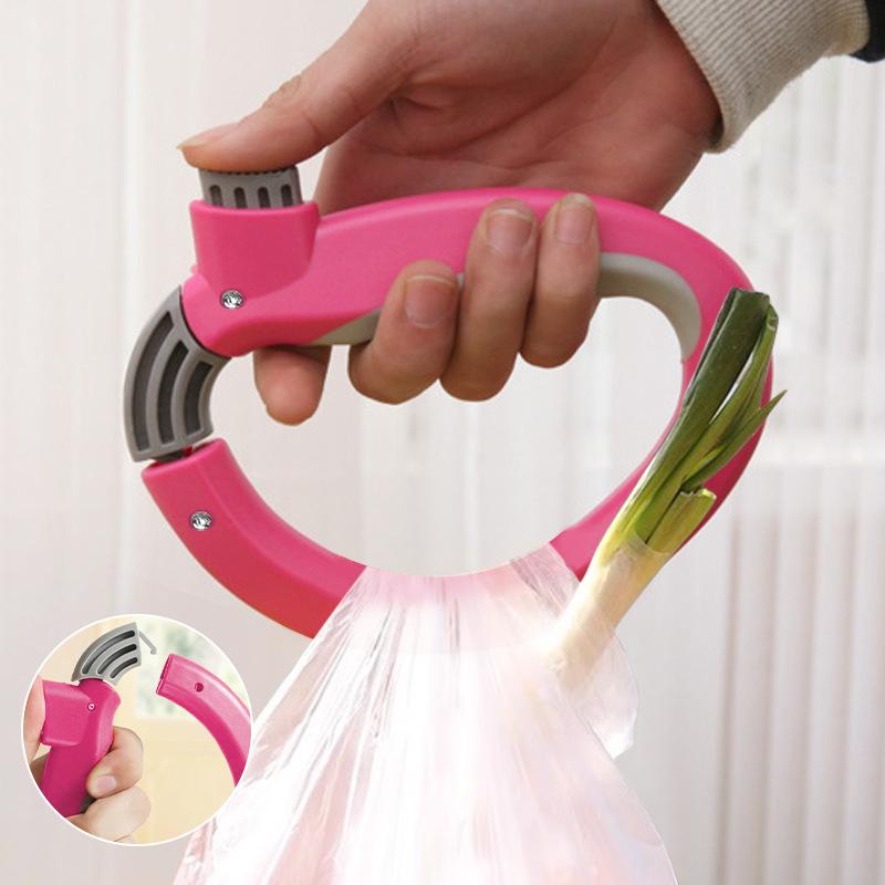 1PCS Durable Shopping Bag Handle Opening and Closing Vegetable Lifter D-shaped Lifting Device Hand Bag Lifter