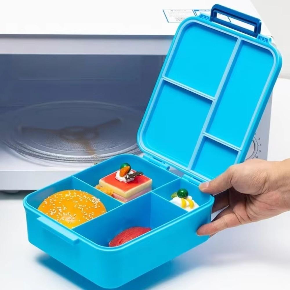 Portable 1700ml Lunch Box Divided Leakproof Children Lunch Box with Soup Cup Fresh Keeping Storage Box School Student