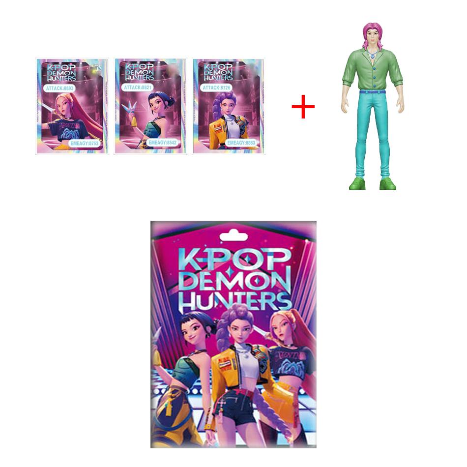 Kpop Dämonenjagd Box Serie 24 Stück Figurenmodell Spielzeug Cartoon Gaming Zubehör Schreibtischdekoration Halloween/Weihnachten für Kinder GeschenkK