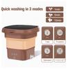New Folding Washing Machine Portable Mini Socks Underwear Cleaning Machine Chocolate Color Home Appliance