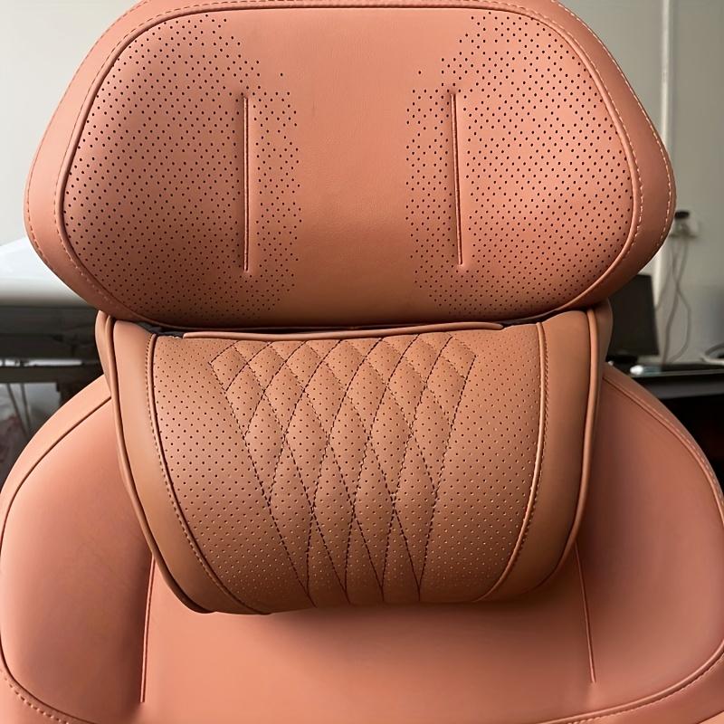 Luxurious Napa Grass Headrest Ultra-soft and breathable neck support strap with ergonomic design suitable for cars SUV Truck, box truck, train