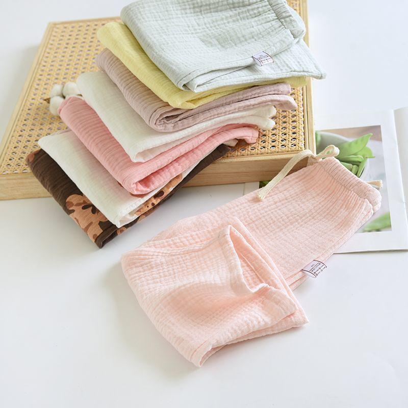 New Children's Summer Thin Cotton Gauze Sleeping Pants Children's Pants Home Mosquito Repellent Pants