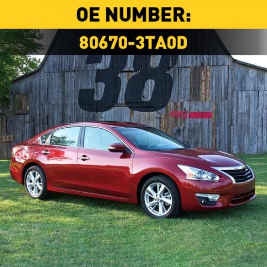 Interior Door For Handle 2013-2018 Altima Chrome Nissan Lever Knob Black RH Side