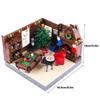 MOC City Church Bedroom Hospital Building Blocks Studio Christmas Cabin Mini Bricks Model Printed Figures Scene Kids Toys Gifts