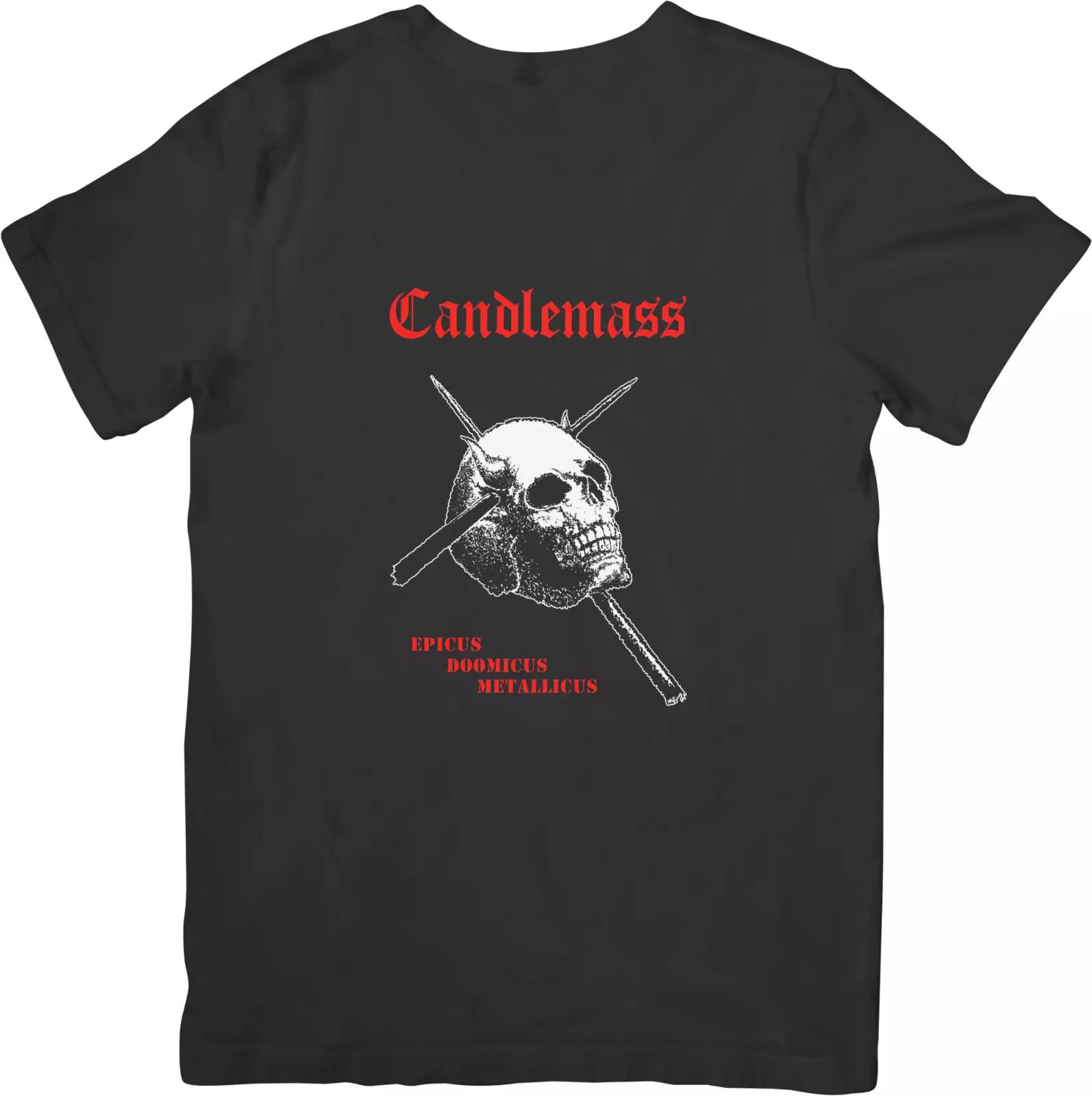 

Candlemass Music Unisex Fit for Men & Women Quality Cotton T-Shirt Black S