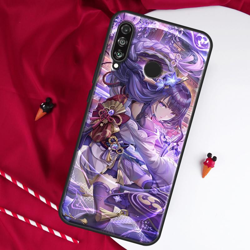 Raiden Shogun Genshin Impact For Huawei Nova 10 SE 9 5T 12s 12i 11i Y91 Y90 Y60 Y70 Y72 Y61 P20 P30 P40 Lite P60 Pro Case