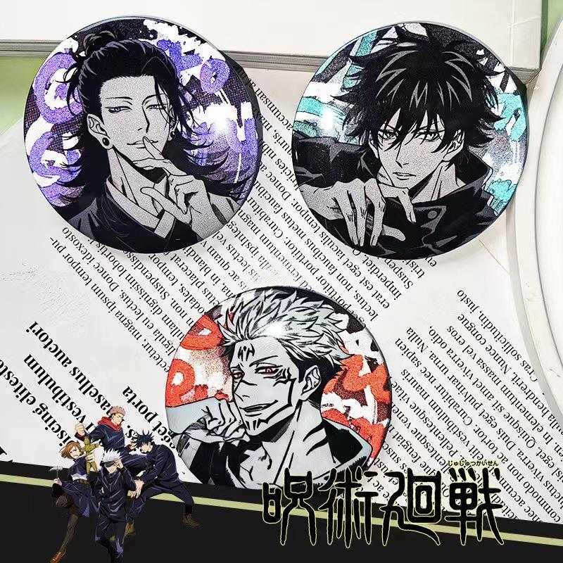 Jujutsu Kaisen Gojo Satoru Geto Suguru Spilla Anime Doppia Flash Riflettente Merchandising Anime Collezione Fan Articoli Otaku