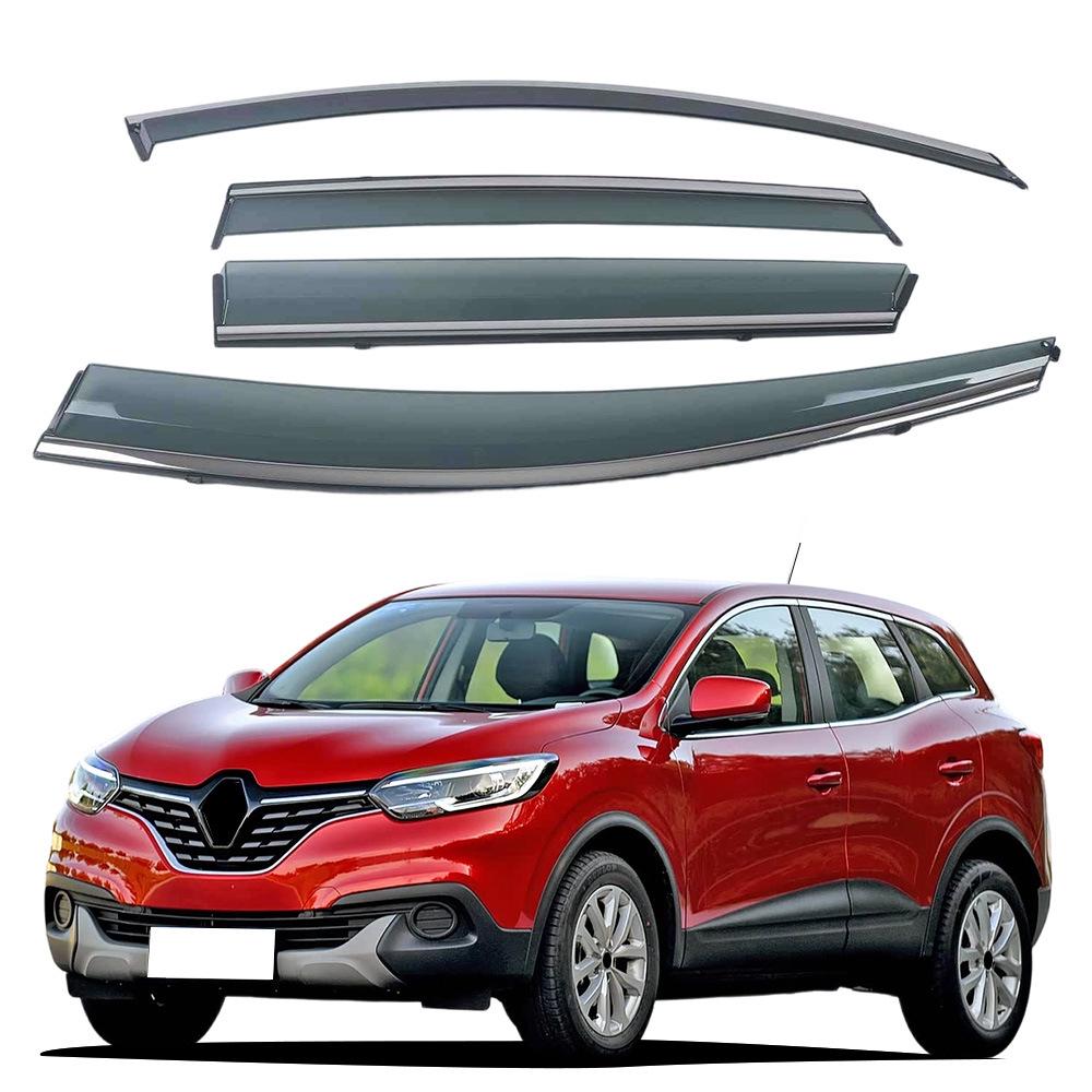

Козырек от дождя Renault Kadjar 17 с яркой полосой