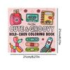Stress Relief Adult Coloring Book Cute Objects Coloring Book for Relaxation and Leisure Activities Suitable for Gift Giving