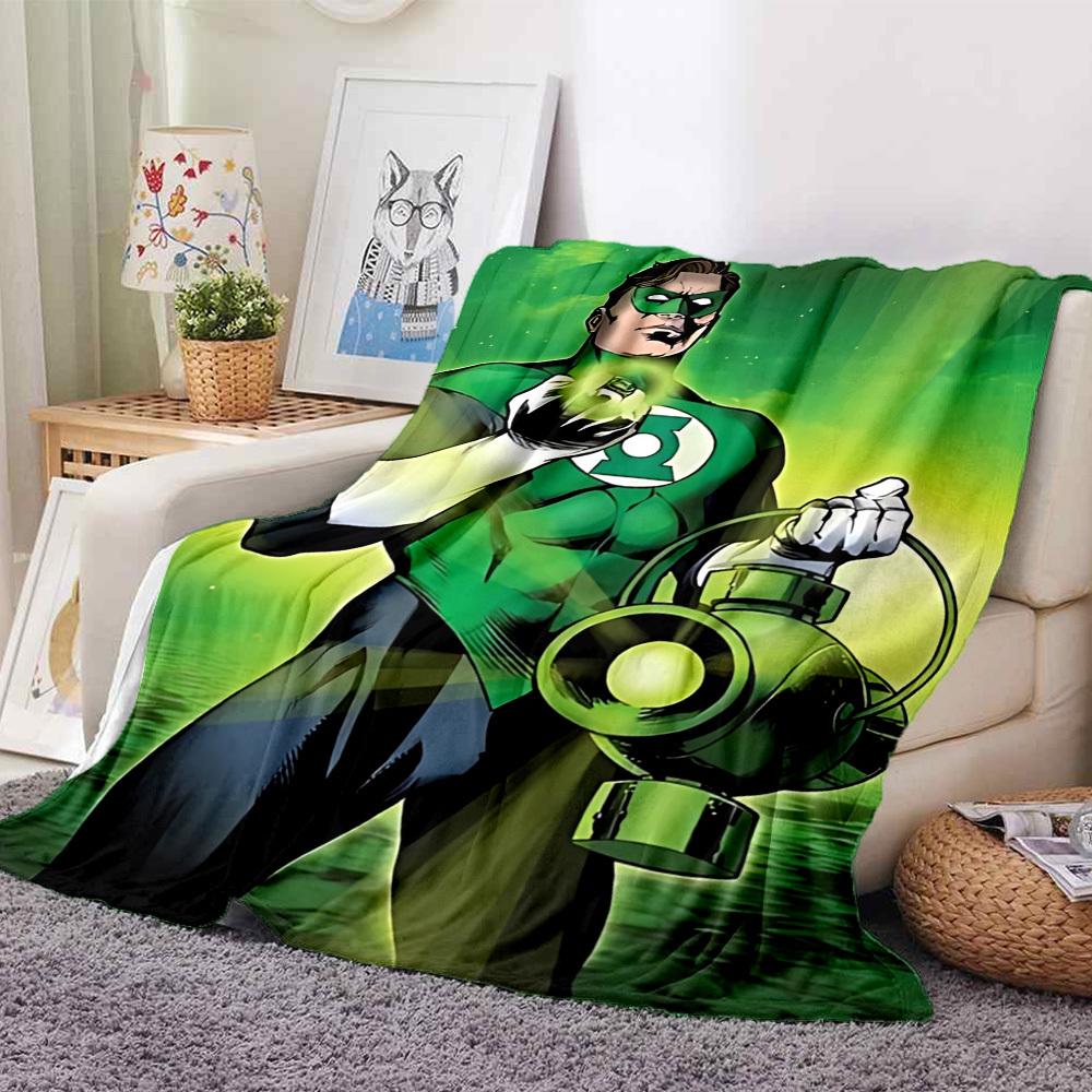 1 Stück Green Lantern Ring Decke Polyesterfaser, Ganzjahreskomfort für Sofa, Bett, Büro, Auto, Camping, Ideale Heimdekoration & Geschenk, Bürokomfort