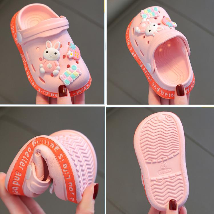 Kinder Baby Mädchen Sommersandalen: Kleinkind Kinder Hausschuhe mit weicher Sohle Cartoon Jungen Atmungsaktive Hohlschuhe