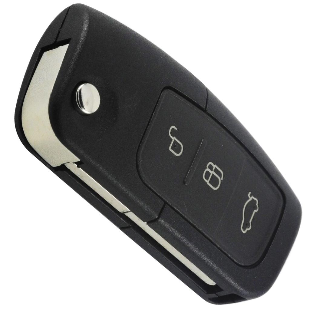 Klíčenka s 3 tlačítky a dálkovým ovládáním 433 MHz Vhodné pro Ford Focus Mondeo Fiesta S Max