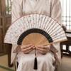 Classical Folding Fan Vintage Dance Fan Costume Accessory Bamboo Fan  Summer